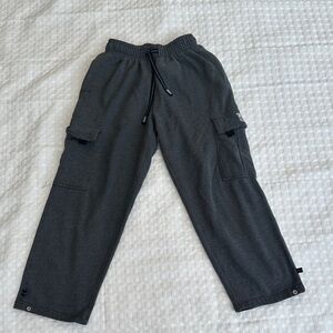 Pro Club Charcoal Grey Cargo Sweatpants Small
